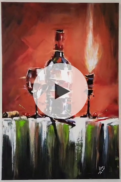 ArteDiAlina.com painting: Self romantic